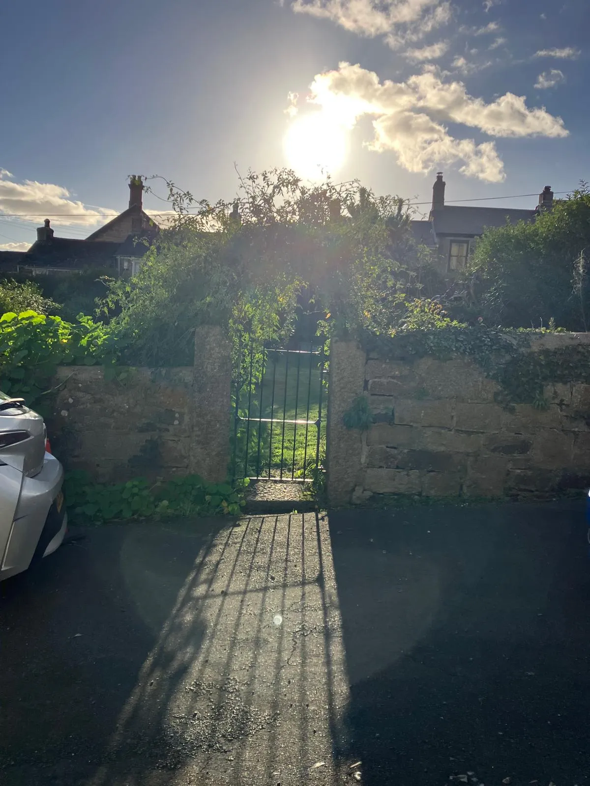 Entrance to the enclosed garden